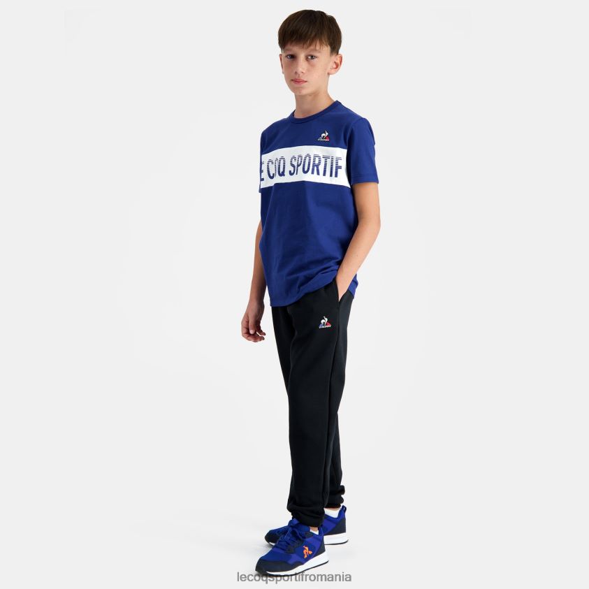 copii pantaloni negri 4L4FJF664 Le Coq Sportif îmbrăcăminte