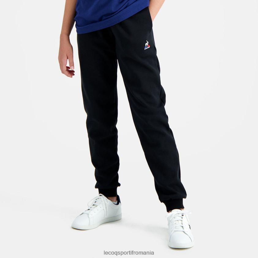 copii pantaloni negri 4L4FJF664 Le Coq Sportif îmbrăcăminte
