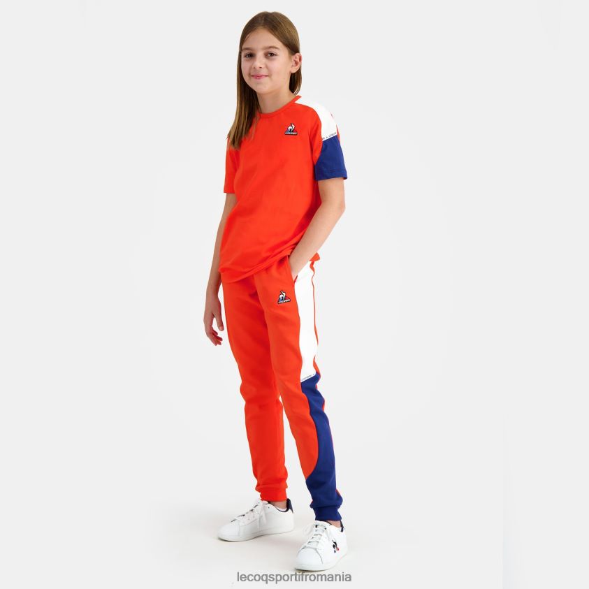 copii pantaloni portocalii 4L4FJF642 Le Coq Sportif îmbrăcăminte