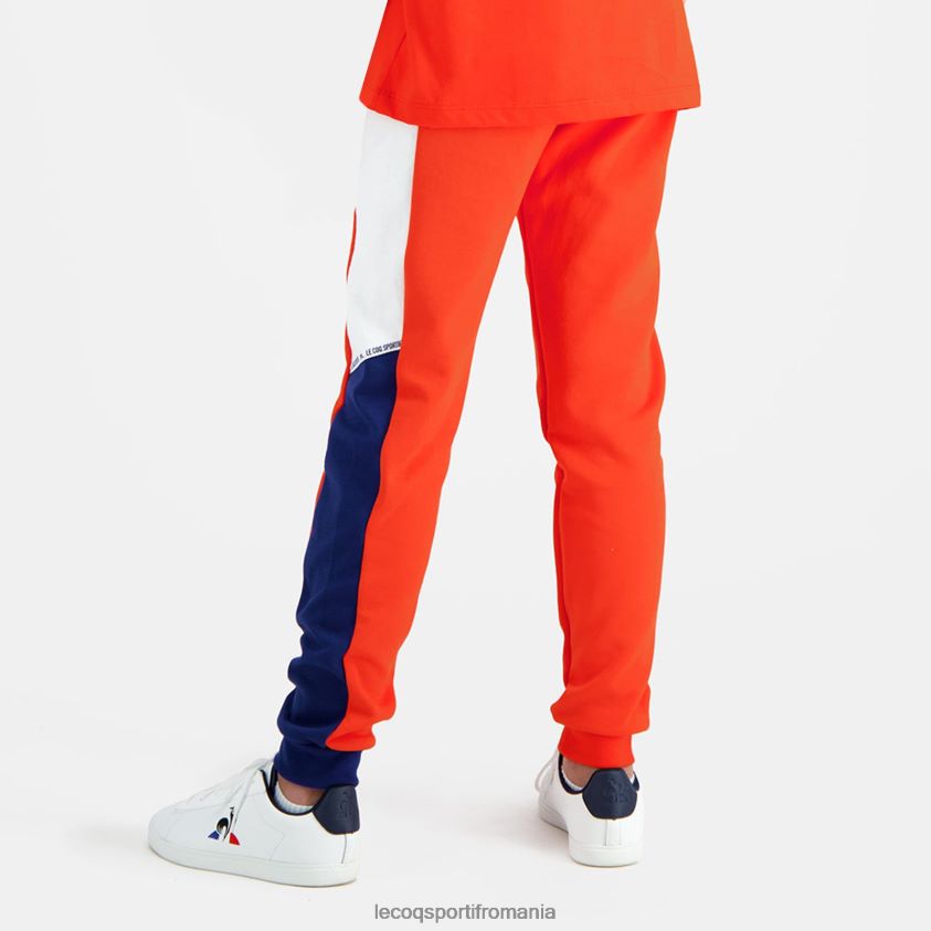 copii pantaloni portocalii 4L4FJF642 Le Coq Sportif îmbrăcăminte