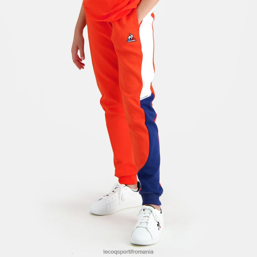 copii pantaloni portocalii 4L4FJF642 Le Coq Sportif îmbrăcăminte