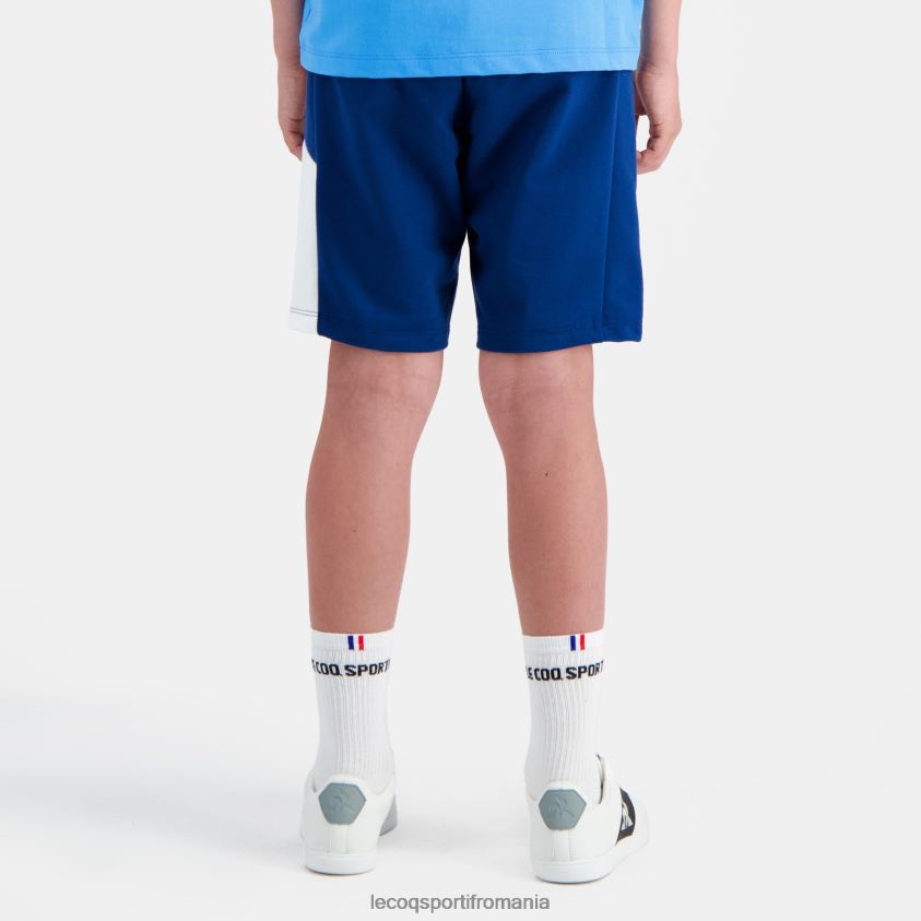 copii pantaloni scurți albaștri 4L4FJF401 Le Coq Sportif îmbrăcăminte