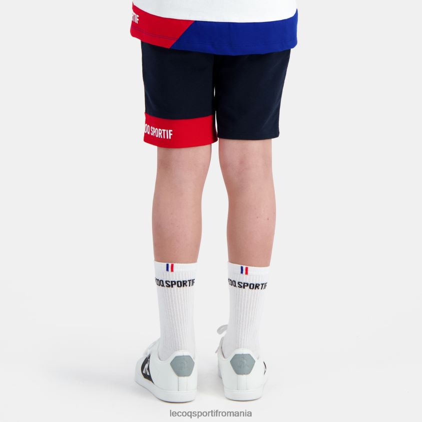 copii pantaloni scurți albaștri 4L4FJF407 Le Coq Sportif îmbrăcăminte