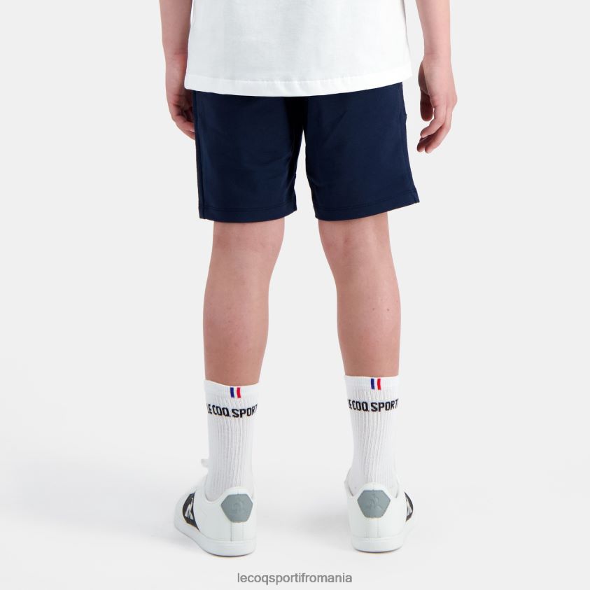 copii pantaloni scurți albaștri 4L4FJF415 Le Coq Sportif îmbrăcăminte