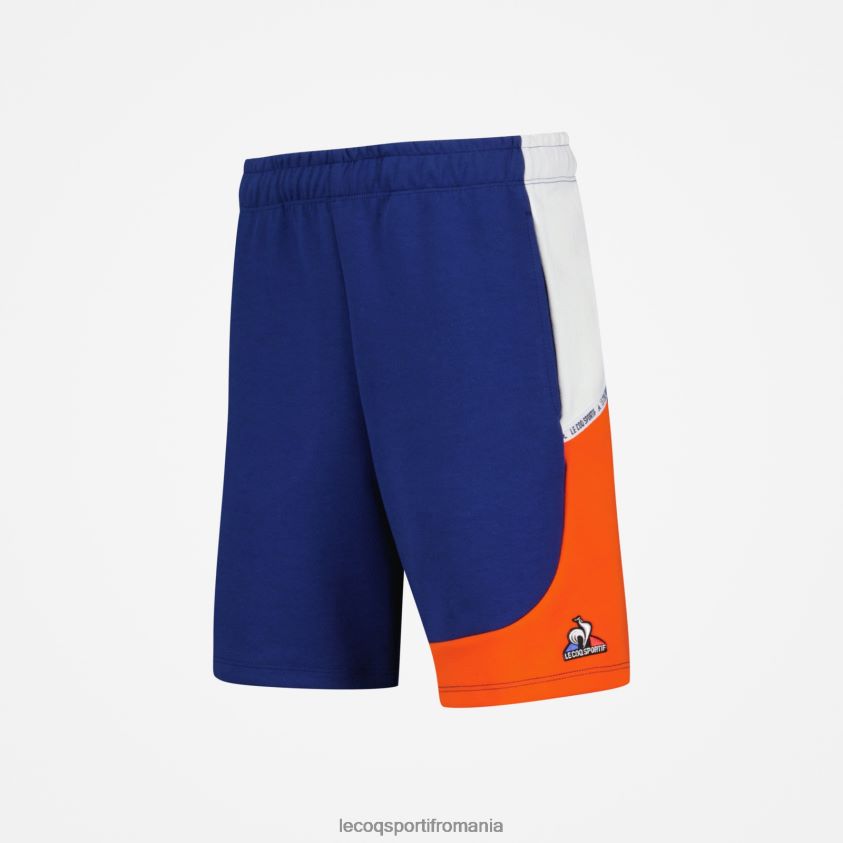 copii pantaloni scurți albaștri 4L4FJF641 Le Coq Sportif îmbrăcăminte