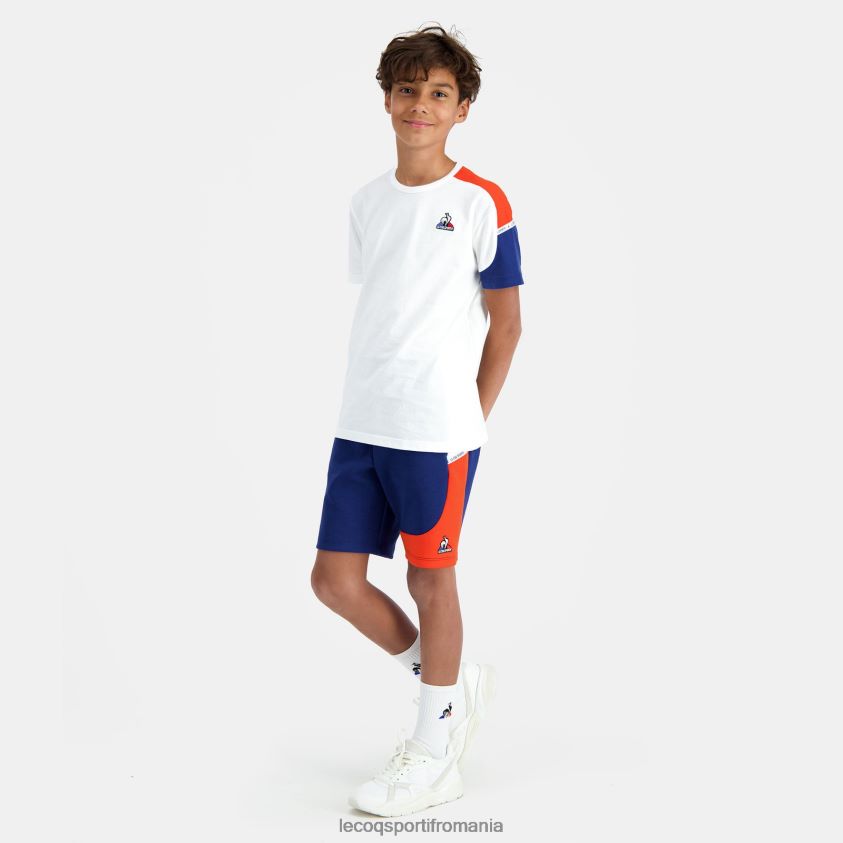 copii pantaloni scurți albaștri 4L4FJF641 Le Coq Sportif îmbrăcăminte