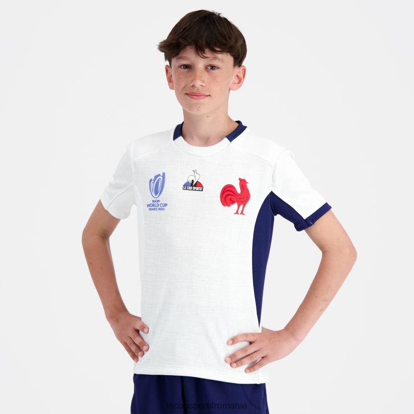 copii replica tricou xv de france - rugby world cup 2023 alb 4L4FJF695 Le Coq Sportif îmbrăcăminte