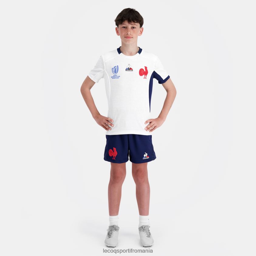 copii replica tricou xv de france - rugby world cup 2023 alb 4L4FJF695 Le Coq Sportif îmbrăcăminte