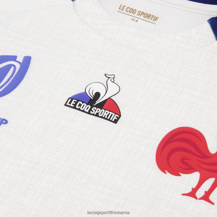 copii replica tricou xv de france - rugby world cup 2023 alb 4L4FJF695 Le Coq Sportif îmbrăcăminte
