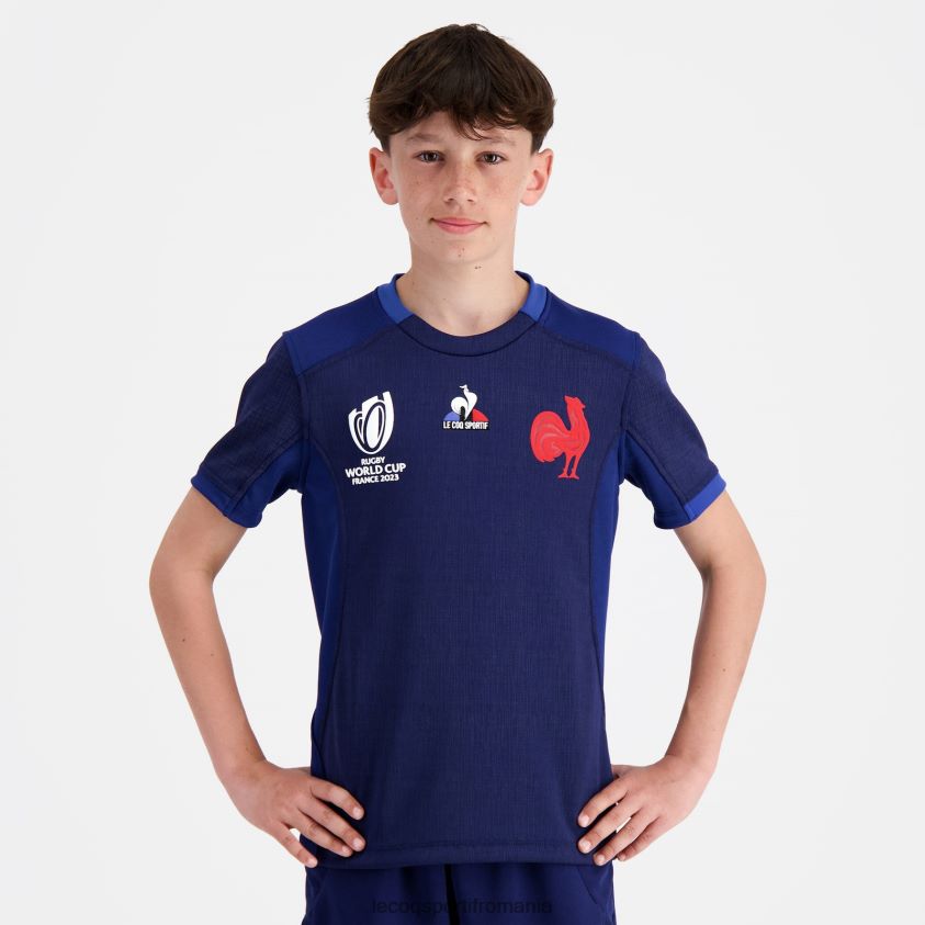 copii replica tricou xv de france - rugby world cup 2023 albastru 4L4FJF694 Le Coq Sportif îmbrăcăminte