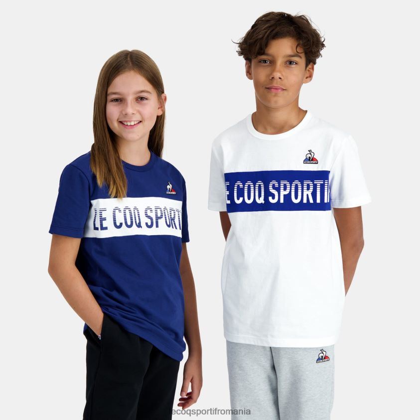 copii tricou alb 4L4FJF646 Le Coq Sportif îmbrăcăminte