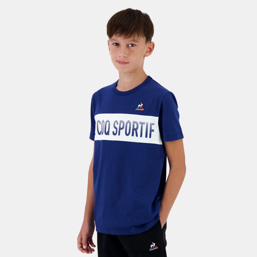 copii tricou albastru 4L4FJF644 Le Coq Sportif îmbrăcăminte