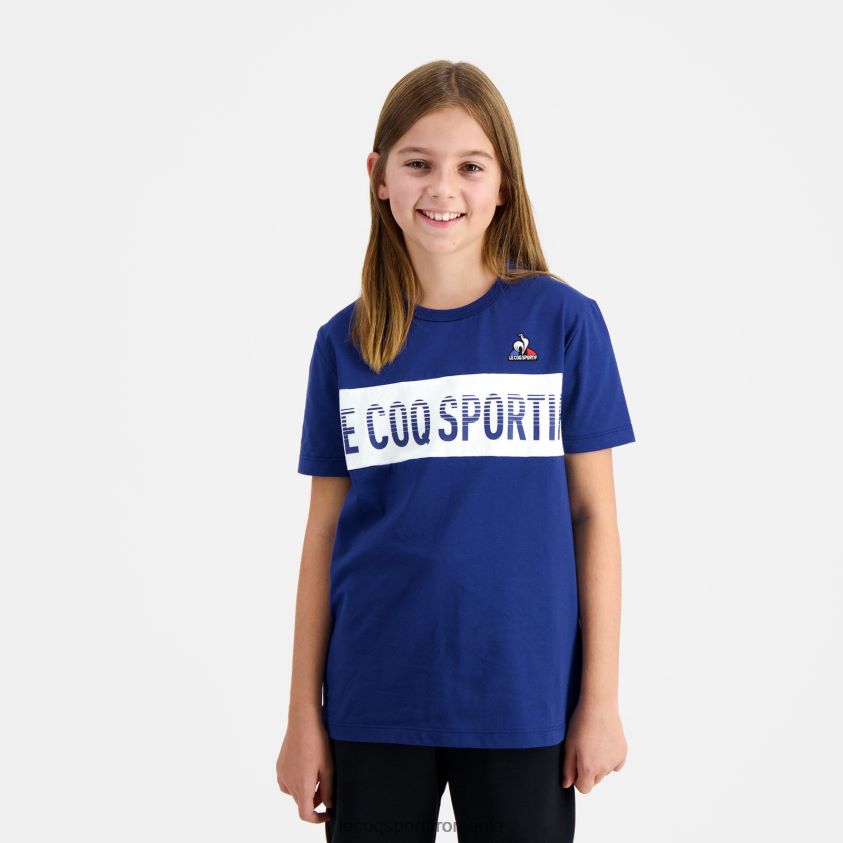 copii tricou albastru 4L4FJF644 Le Coq Sportif îmbrăcăminte