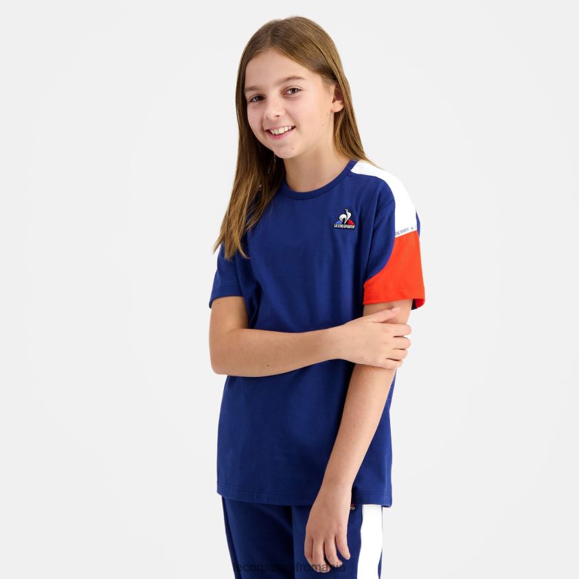 copii tricou albastru 4L4FJF651 Le Coq Sportif îmbrăcăminte