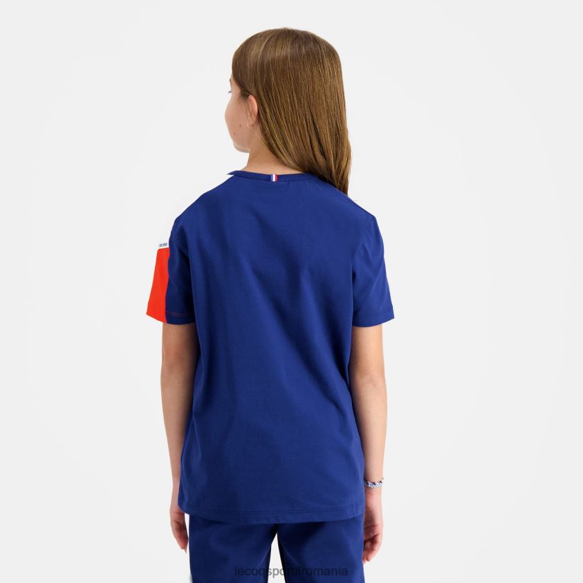 copii tricou albastru 4L4FJF651 Le Coq Sportif îmbrăcăminte
