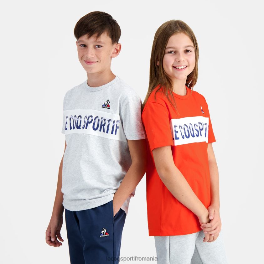 copii tricou gri 4L4FJF640 Le Coq Sportif îmbrăcăminte