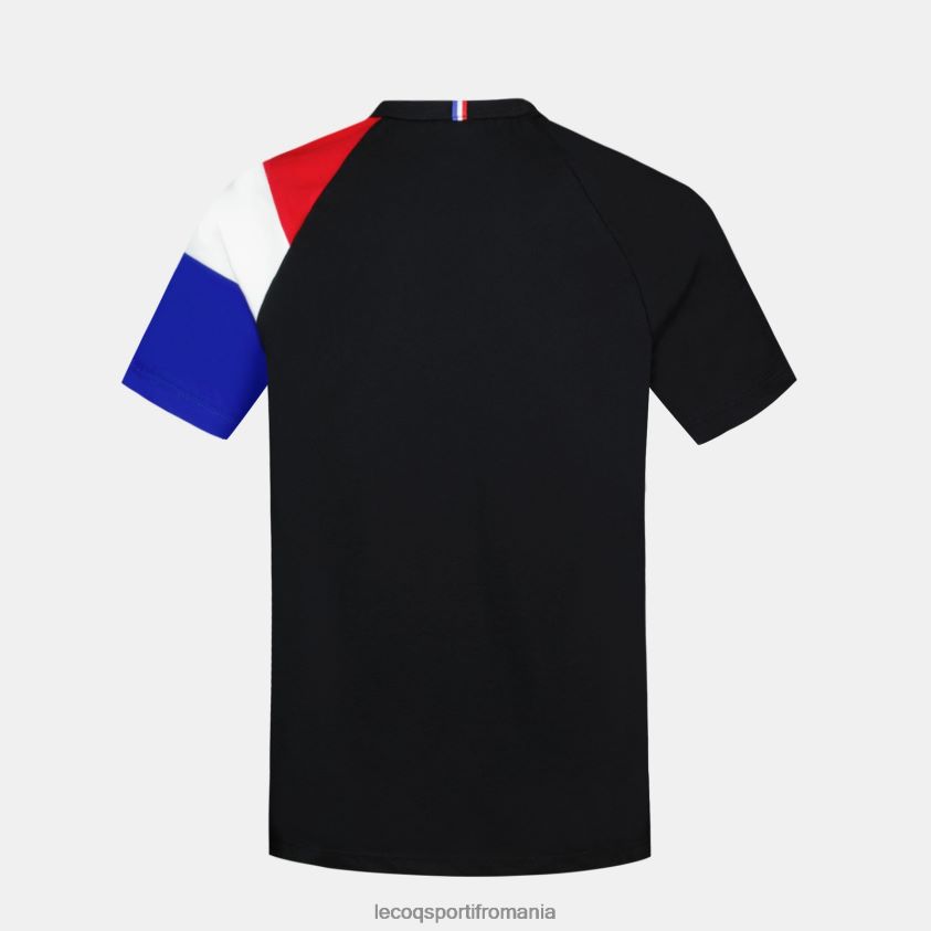 copii tricou negru 4L4FJF377 Le Coq Sportif îmbrăcăminte