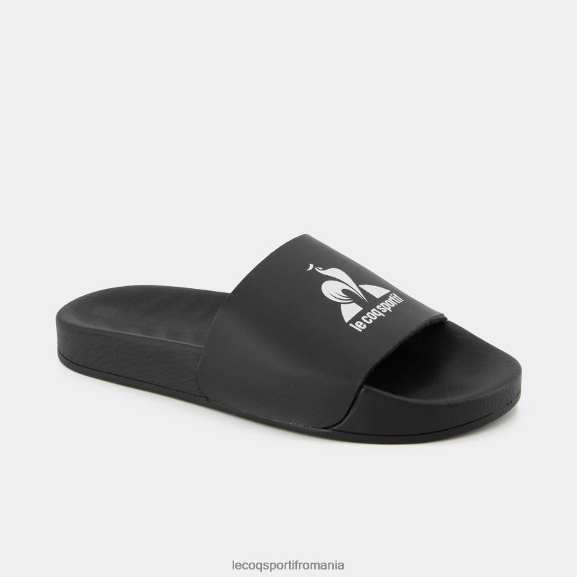 copii diapozitive fabricate în Franța negru 4L4FJF426 Le Coq Sportif pantofi