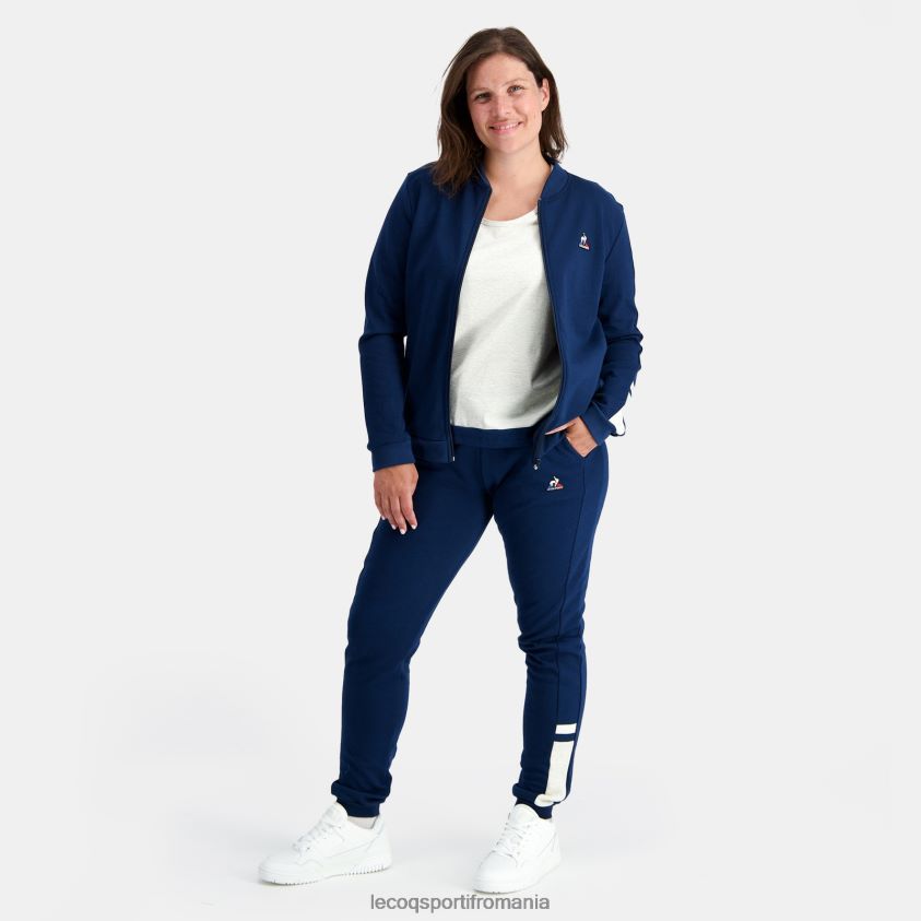 femei hanorac albastru 4L4FJF312 Le Coq Sportif îmbrăcăminte