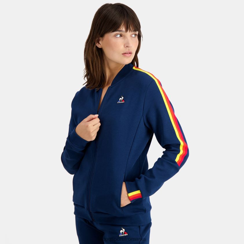 femei hanorac albastru 4L4FJF599 Le Coq Sportif îmbrăcăminte