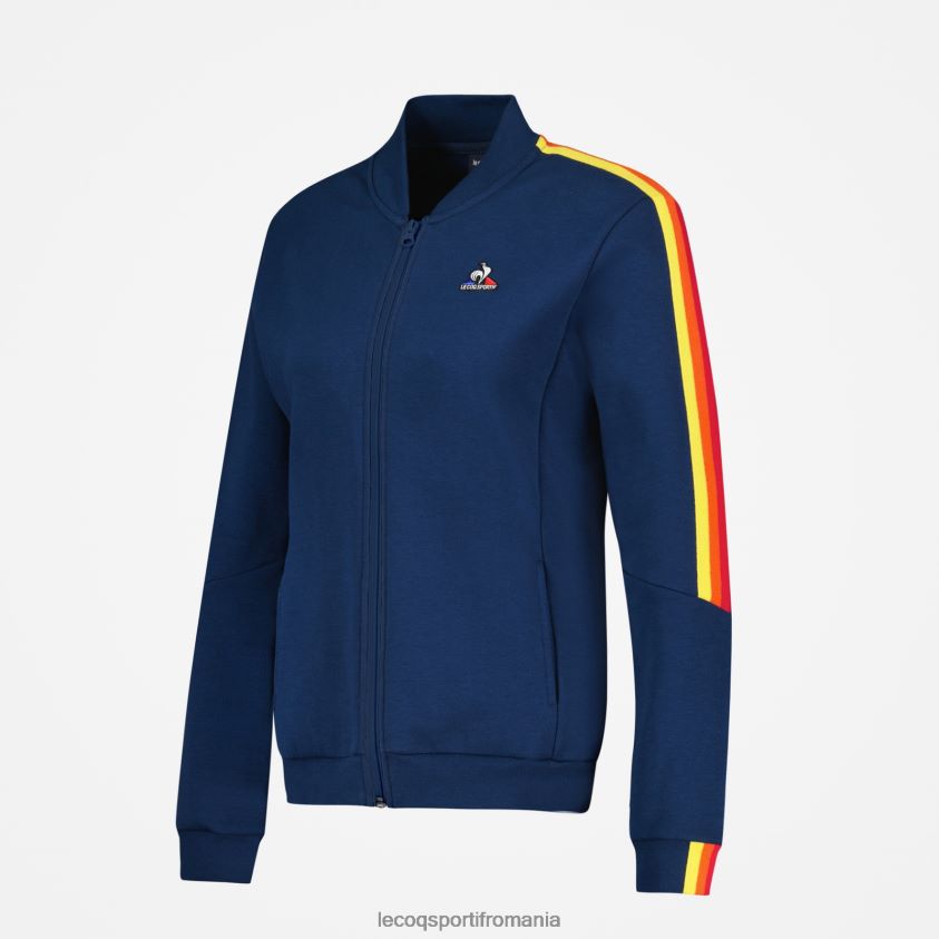 femei hanorac albastru 4L4FJF599 Le Coq Sportif îmbrăcăminte