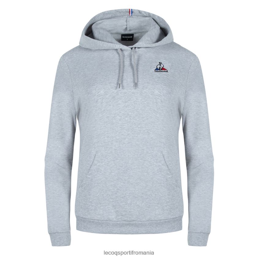 femei hanorac cu glugă gri 4L4FJF320 Le Coq Sportif îmbrăcăminte