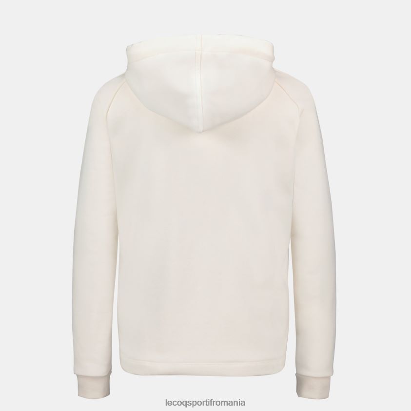 femei hanorac cu glugă și fermoar alb 4L4FJF309 Le Coq Sportif îmbrăcăminte