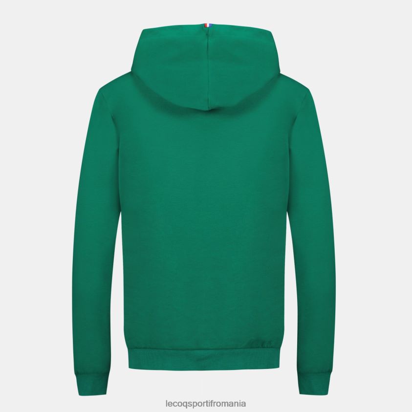 femei hanorac cu glugă verde 4L4FJF310 Le Coq Sportif îmbrăcăminte