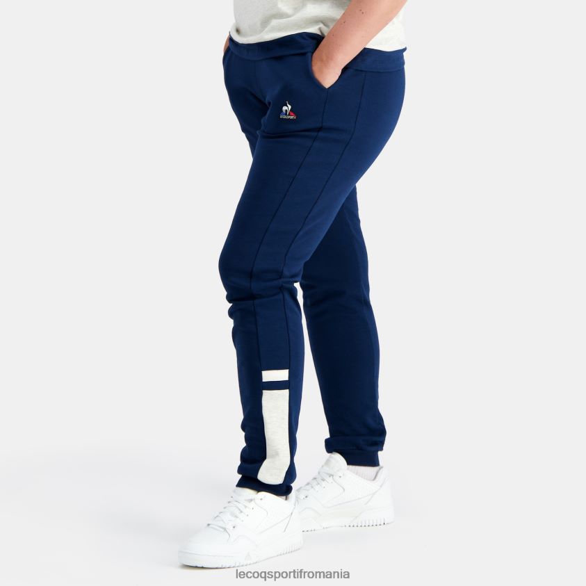 femei pantaloni albastri 4L4FJF326 Le Coq Sportif îmbrăcăminte