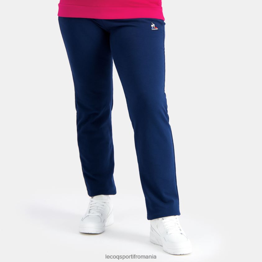 femei pantaloni albastri 4L4FJF334 Le Coq Sportif îmbrăcăminte