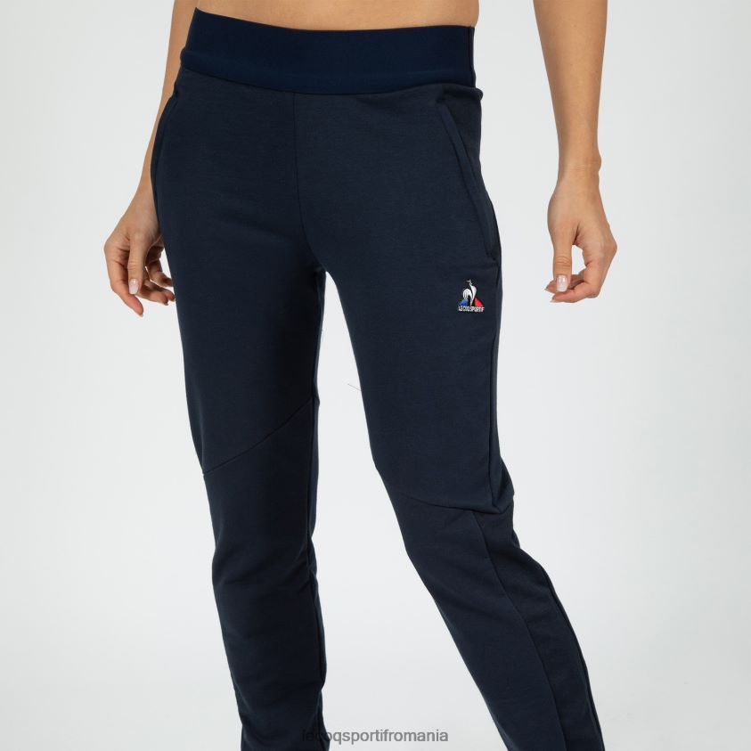 femei pantaloni albastri 4L4FJF615 Le Coq Sportif îmbrăcăminte