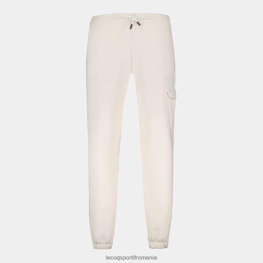 femei pantaloni albi 4L4FJF322 Le Coq Sportif îmbrăcăminte