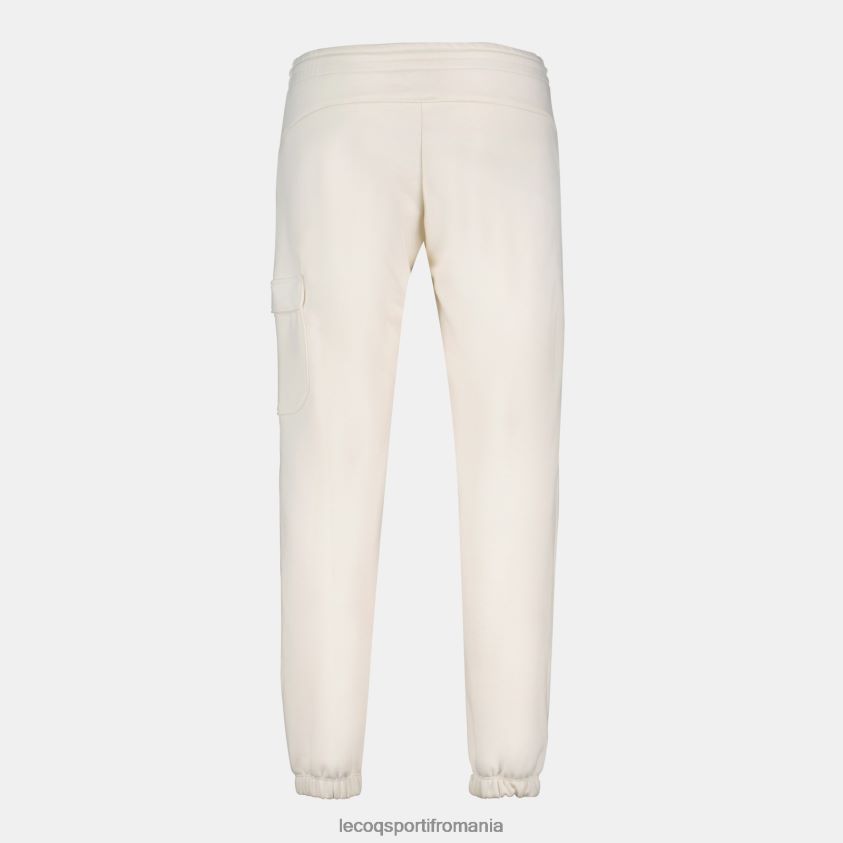 femei pantaloni albi 4L4FJF322 Le Coq Sportif îmbrăcăminte