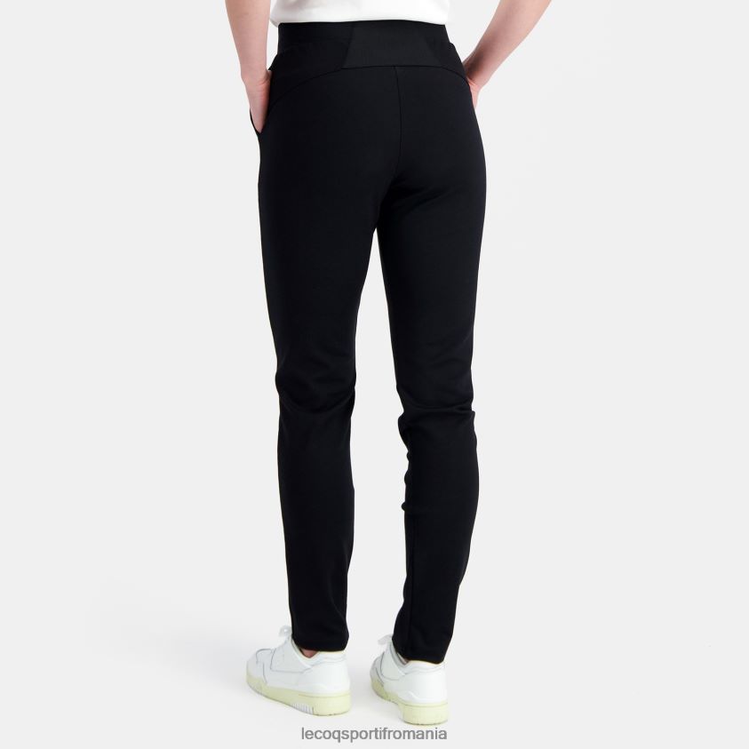 femei pantaloni negri 4L4FJF328 Le Coq Sportif îmbrăcăminte