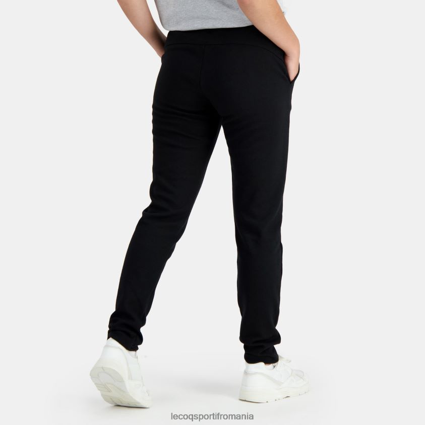 femei pantaloni negri 4L4FJF335 Le Coq Sportif îmbrăcăminte