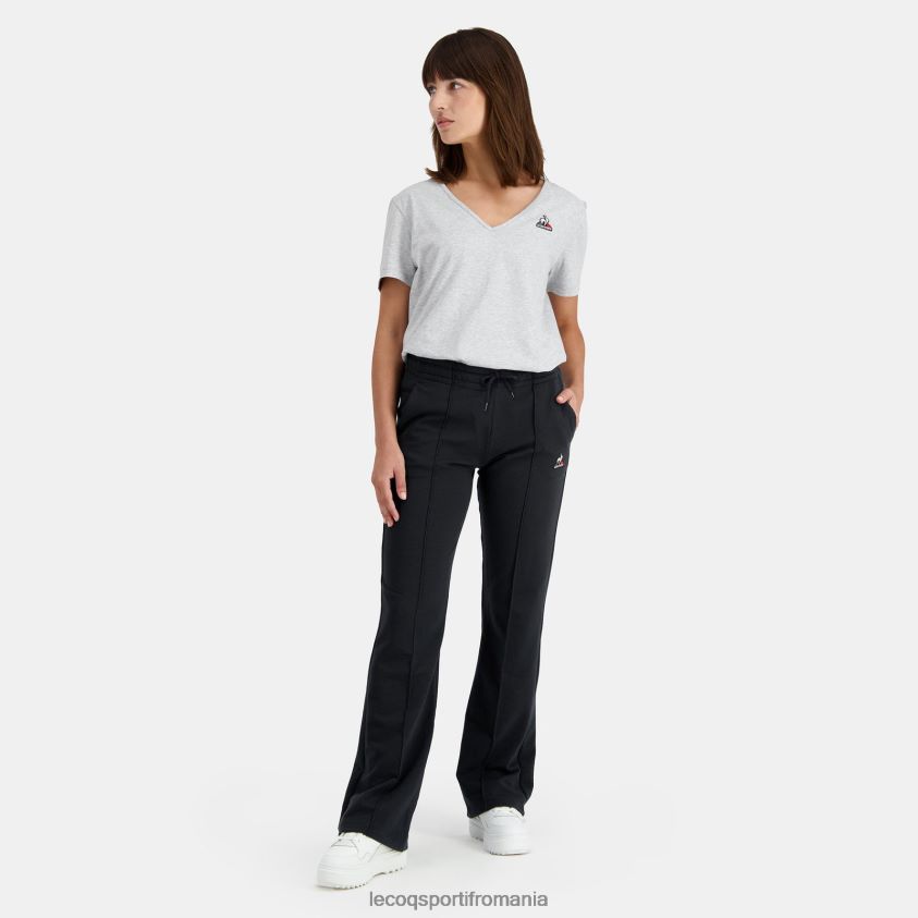 femei pantaloni negri 4L4FJF338 Le Coq Sportif îmbrăcăminte