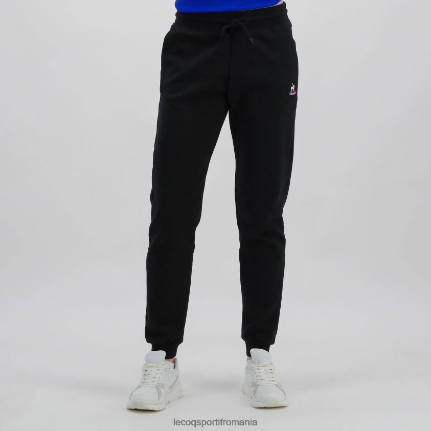 femei pantaloni negri 4L4FJF340 Le Coq Sportif îmbrăcăminte