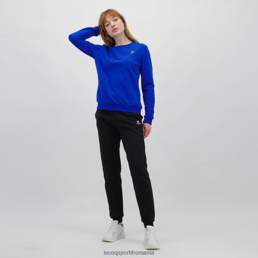 femei pantaloni negri 4L4FJF340 Le Coq Sportif îmbrăcăminte