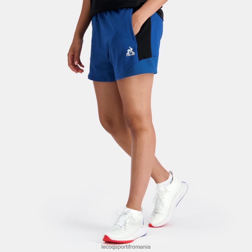 femei pantaloni scurți albaștri 4L4FJF331 Le Coq Sportif îmbrăcăminte