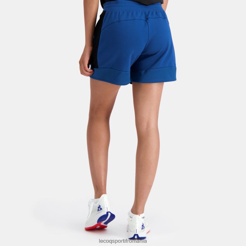 femei pantaloni scurți albaștri 4L4FJF331 Le Coq Sportif îmbrăcăminte