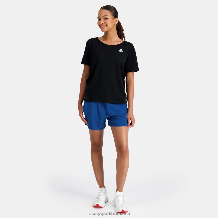 femei pantaloni scurți albaștri 4L4FJF331 Le Coq Sportif îmbrăcăminte