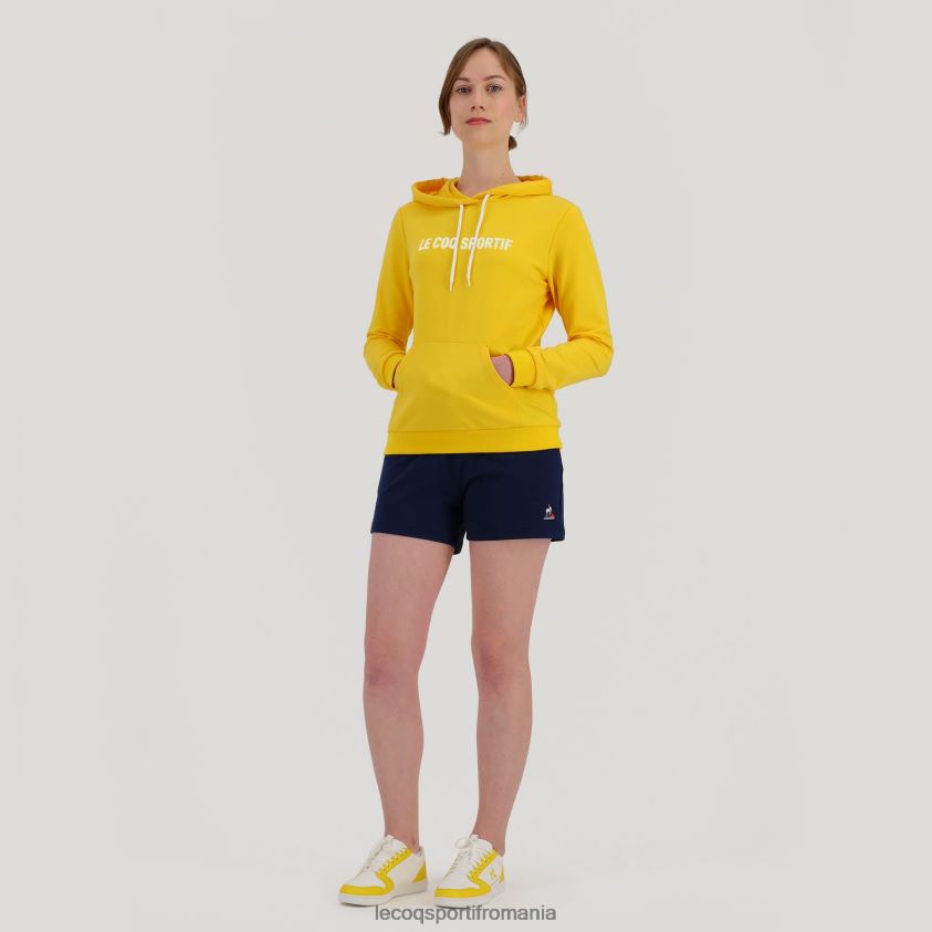 femei pantaloni scurți albaștri 4L4FJF336 Le Coq Sportif îmbrăcăminte