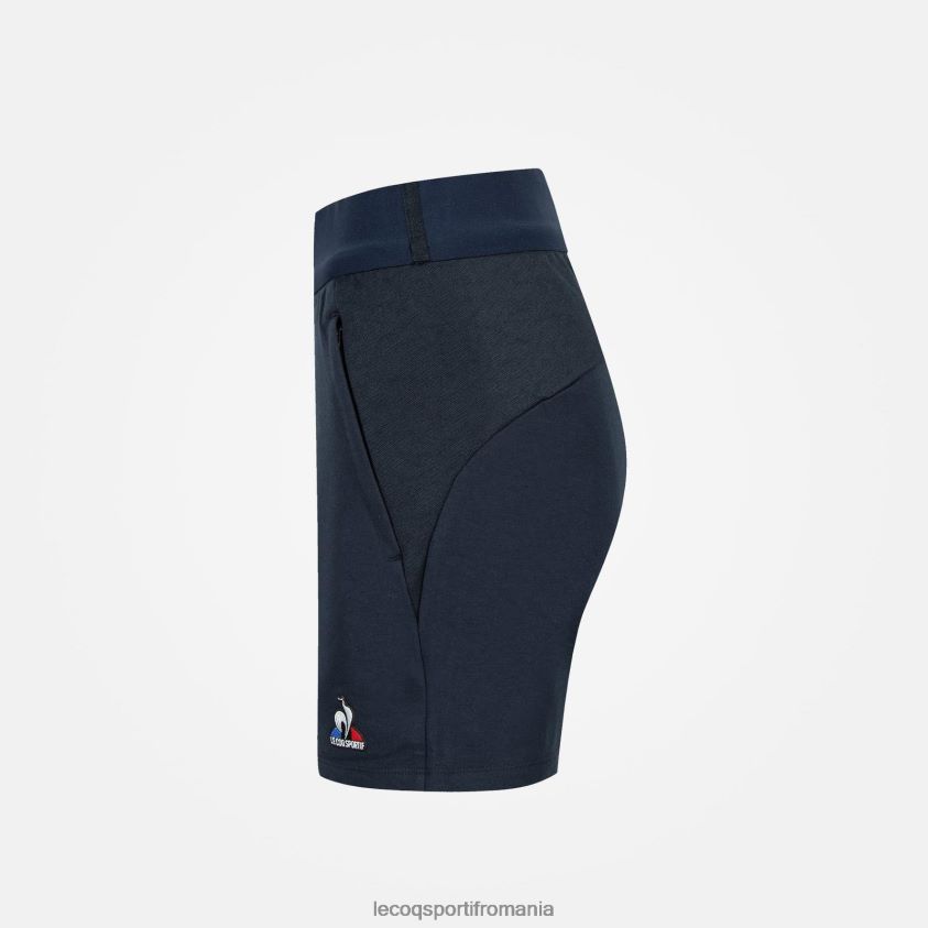 femei pantaloni scurți albaștri 4L4FJF617 Le Coq Sportif îmbrăcăminte