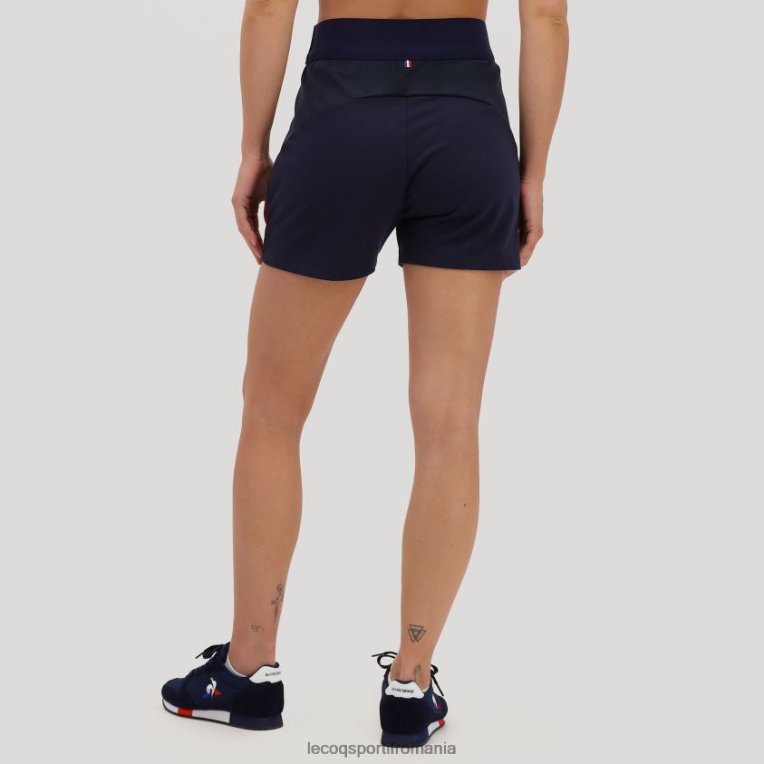 femei pantaloni scurți albaștri 4L4FJF617 Le Coq Sportif îmbrăcăminte