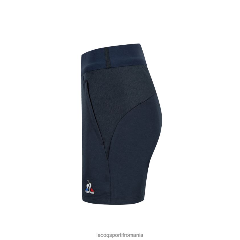 femei pantaloni scurți albaștri 4L4FJF617 Le Coq Sportif îmbrăcăminte