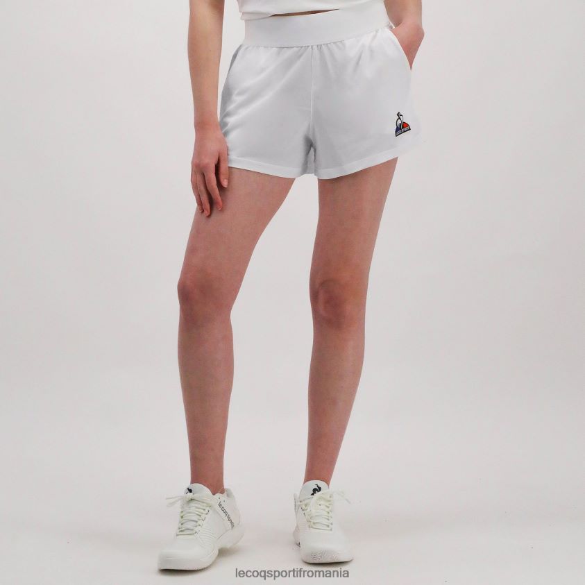 femei pantaloni scurți albi 4L4FJF614 Le Coq Sportif îmbrăcăminte
