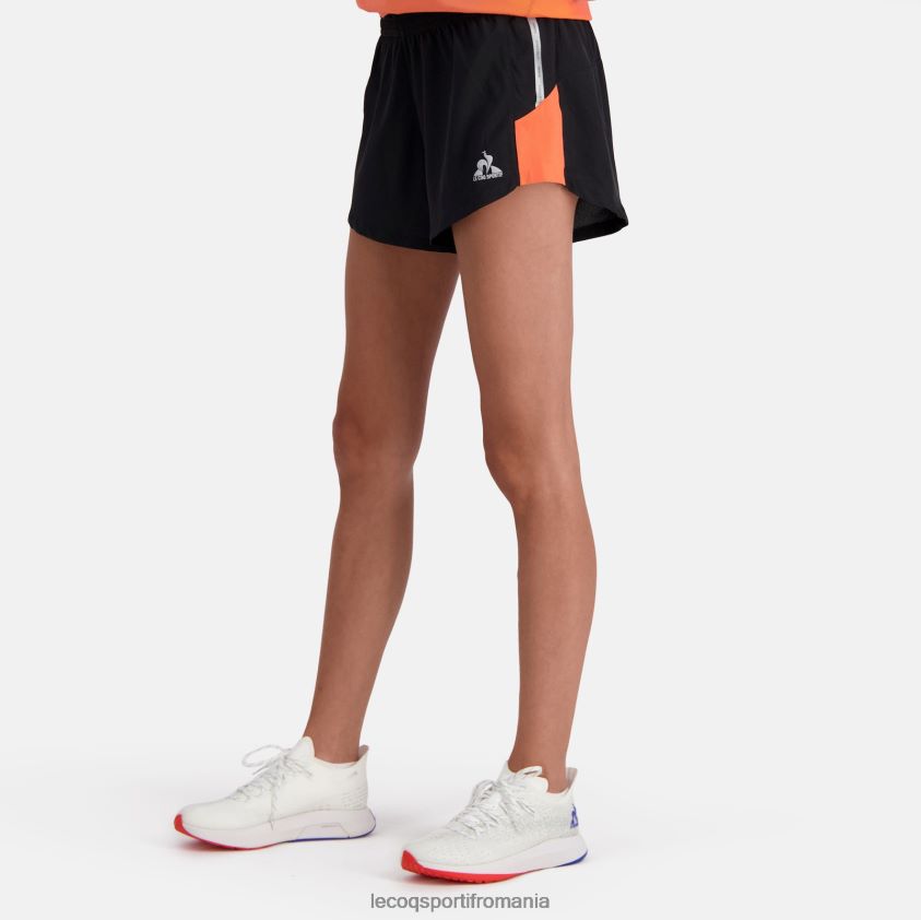femei pantaloni scurți negri 4L4FJF321 Le Coq Sportif îmbrăcăminte