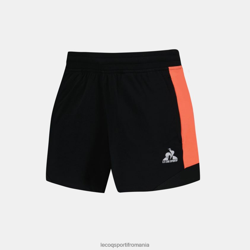 femei pantaloni scurți negri 4L4FJF332 Le Coq Sportif îmbrăcăminte