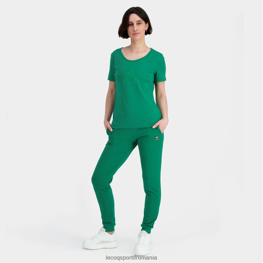 femei pantaloni verzi 4L4FJF324 Le Coq Sportif îmbrăcăminte