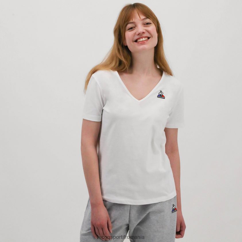 femei tricou alb 4L4FJF361 Le Coq Sportif îmbrăcăminte